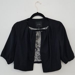 Black Dress Cover Up - Cropped Blazer